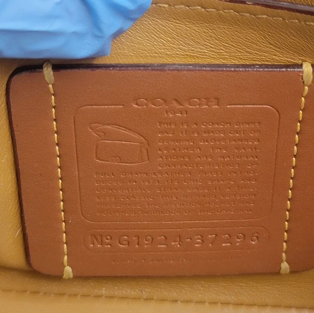 COACH 1941 CHALK WHITE GLOVETANNED LEATHER CROSSBODY BAG PURSE